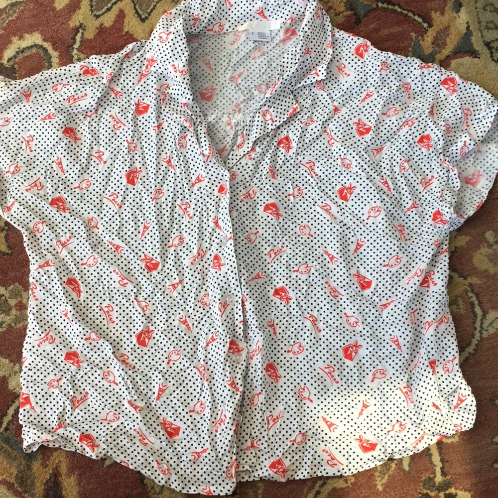 French themed Botton Down Shirt